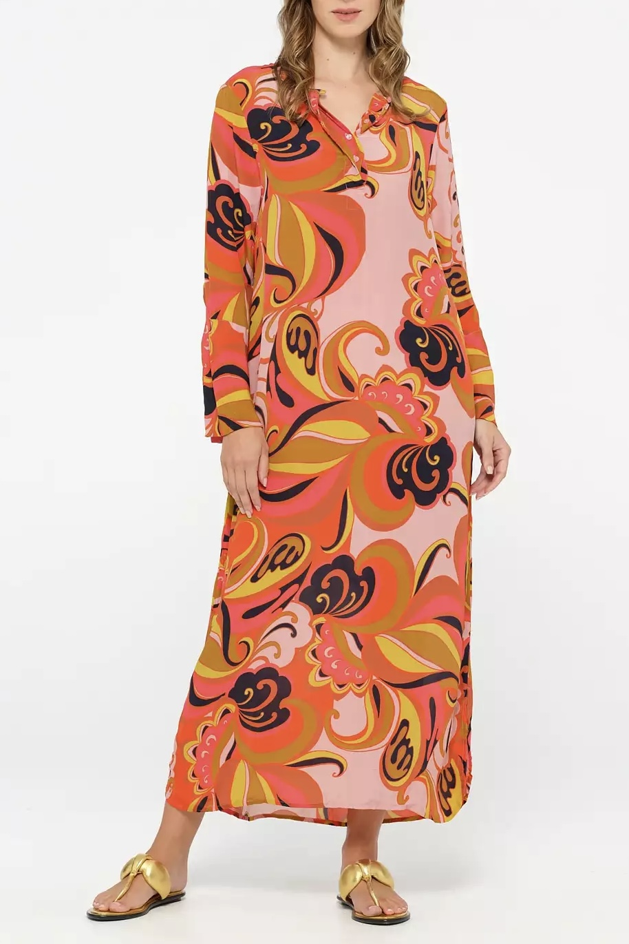 One Season - Long Genie Costa Nova Orange Viscose Orange - 5