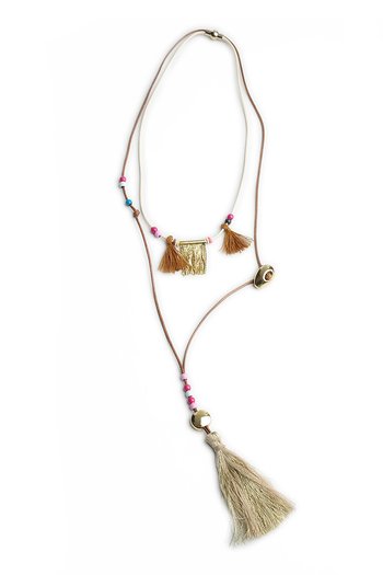 Hipanema - Halsband Choupy Beige 