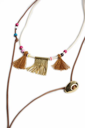Hipanema - Halsband Choupy Beige 
