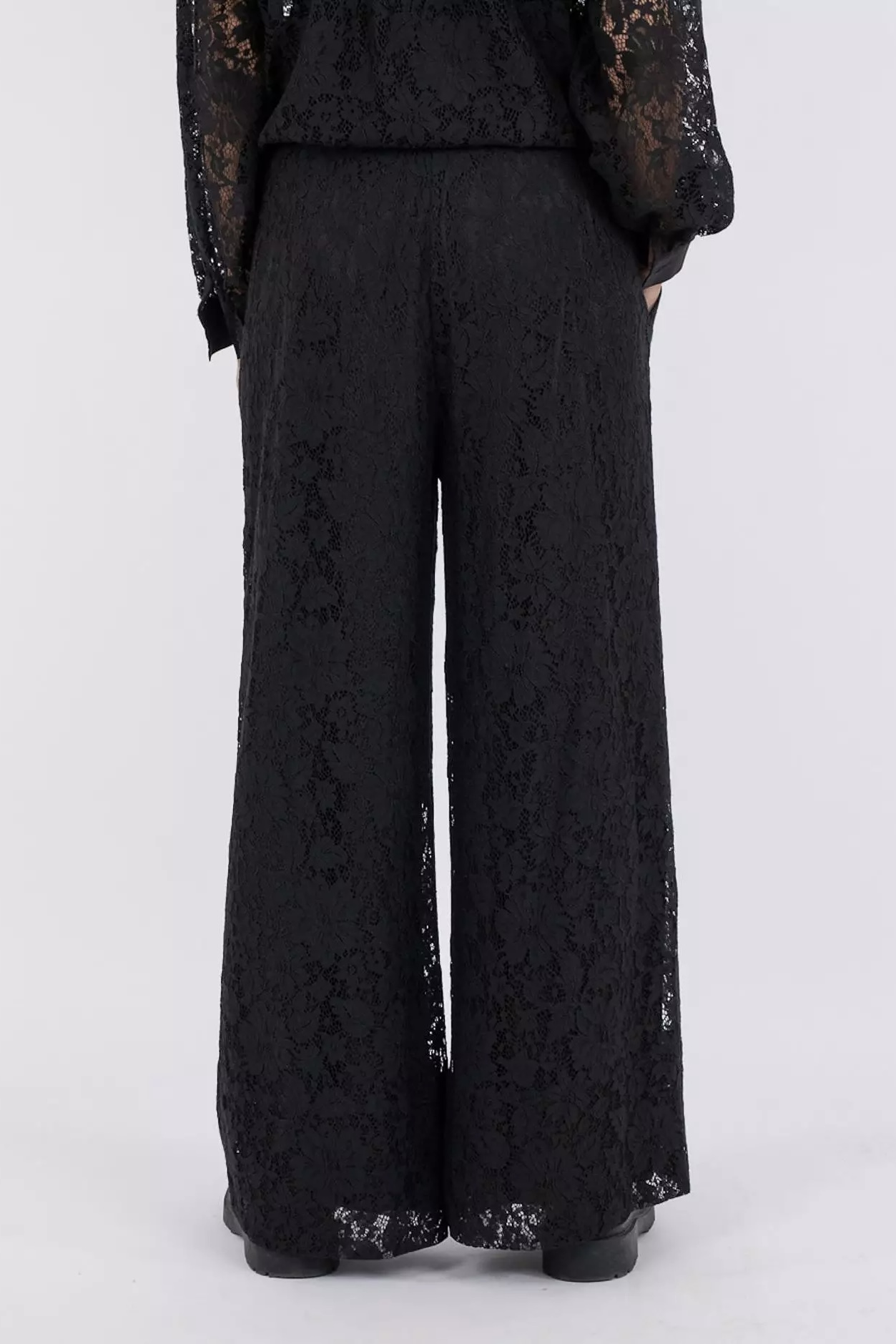 Neo Noir - Madison Lace Pants Black - 3