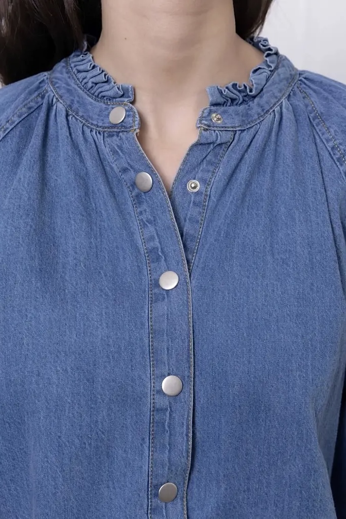 Qnuz -  Rhianna Denim Shirt - 3
