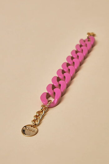 Bow 19 - Big Chain Bracelet Strong Pink 