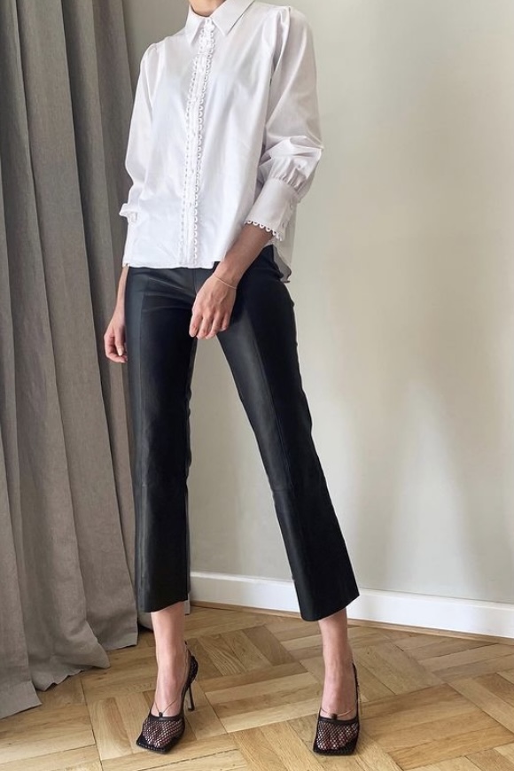 Levéte Room - Gloria 3 Leather Pants Black