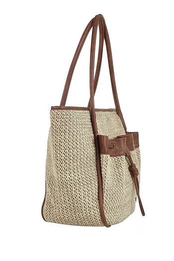 Ulrika Design - Straw Tote Bag Beige