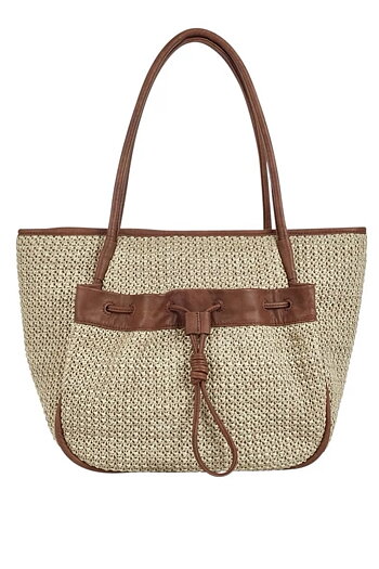 Ulrika Design - Straw Tote Bag Beige