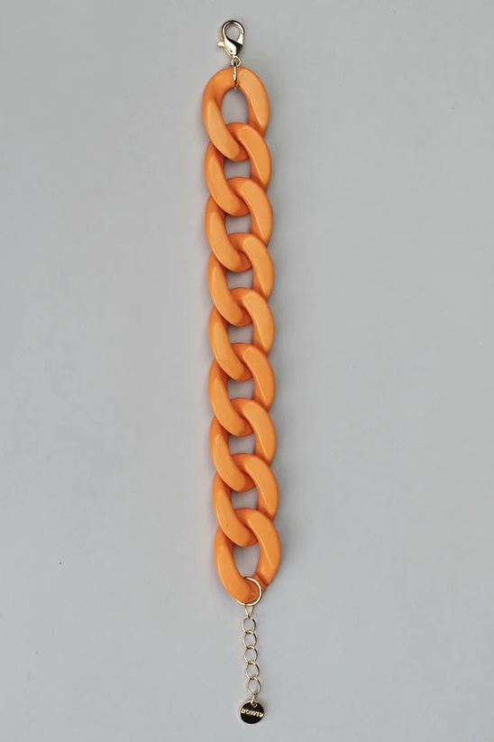 Bow 19 - Big Chain Bracelet Orange Mat
