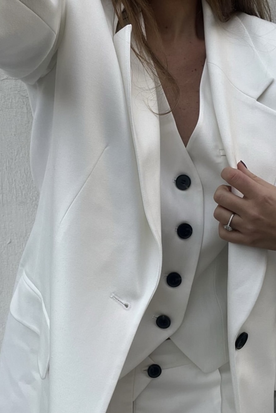 Leveté Room - Wesley 7 Waistcoat Star White - 2