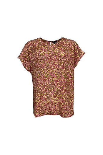 Black Colour- Luna Blouse Golden Coral