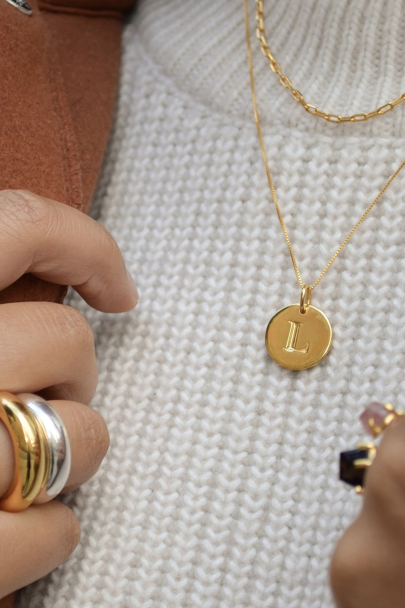 Syster P - Beloved Letter Big Gold & Silver - 9