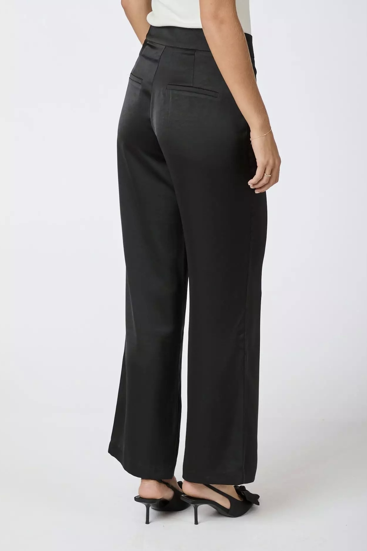 Neo Noir - Debra Heavy Sateen Trousers Black - 3