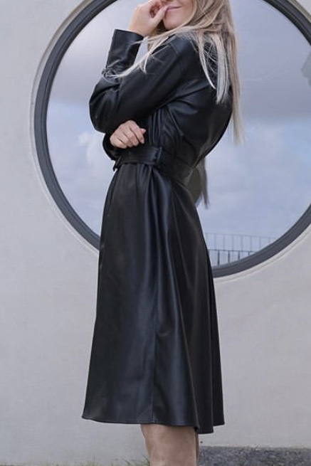 Neo Noir - Cirkel Faux Dress Black - 3