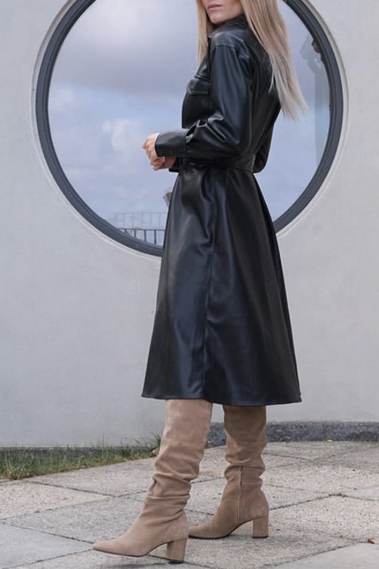 Neo Noir - Cirkel Faux Dress Black