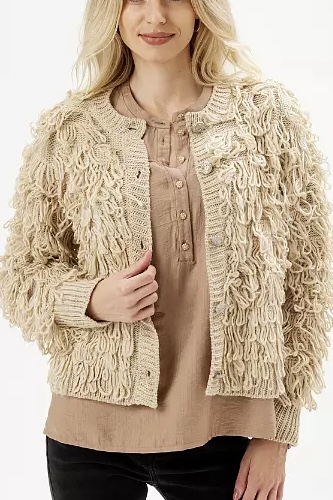  In Front - In Front - Ritz Knit Cardigan Sand