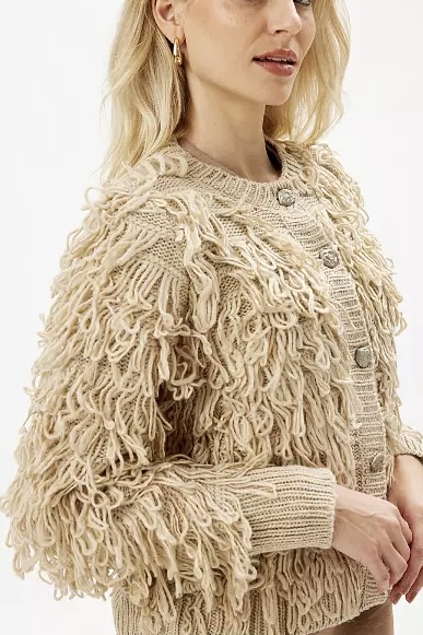  In Front - In Front - Ritz Knit Cardigan Sand - 2