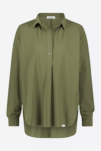Penn & Ink NY -  Magda Blouse Khaki