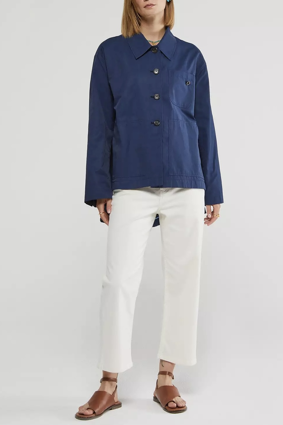 OttodÁme - Short Raincoat Blue - 4