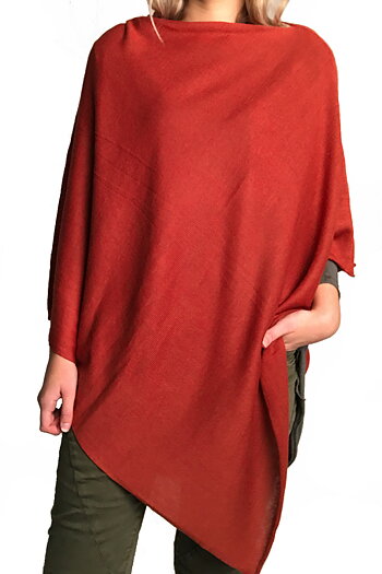 Unmade  -  Knitted Poncho Rost