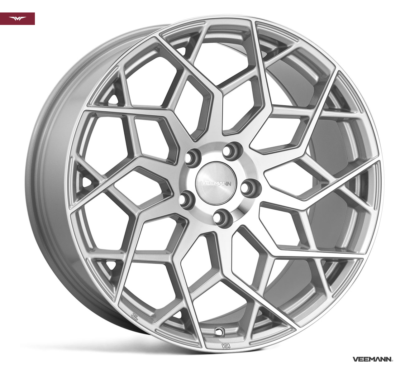 19" Veemann V-FS42 Silver/pol 5/112