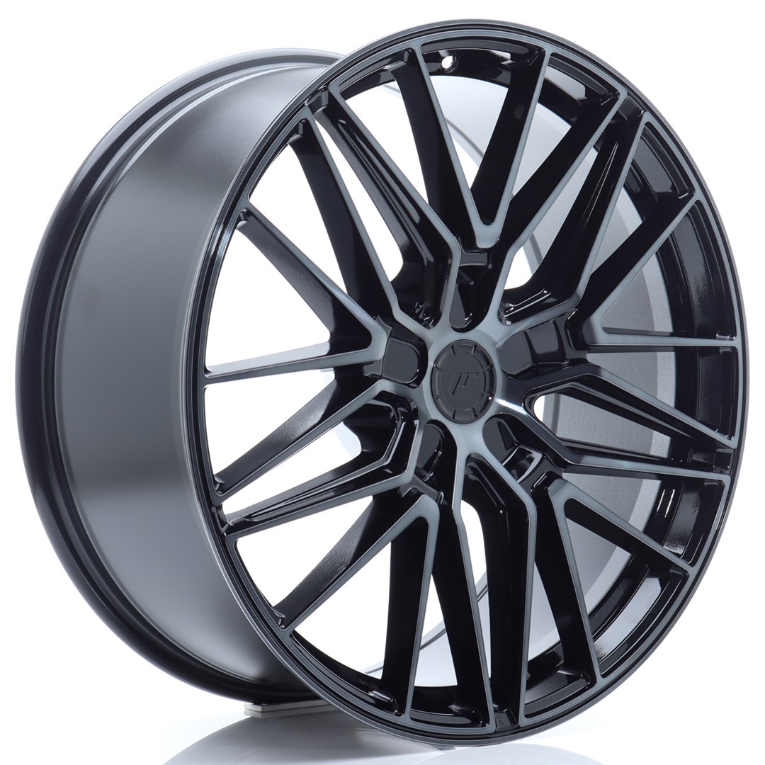 JR Wheels JR38 21x9.5 ET14-58 5H BLANK Black Brushed w/ Tinted Face