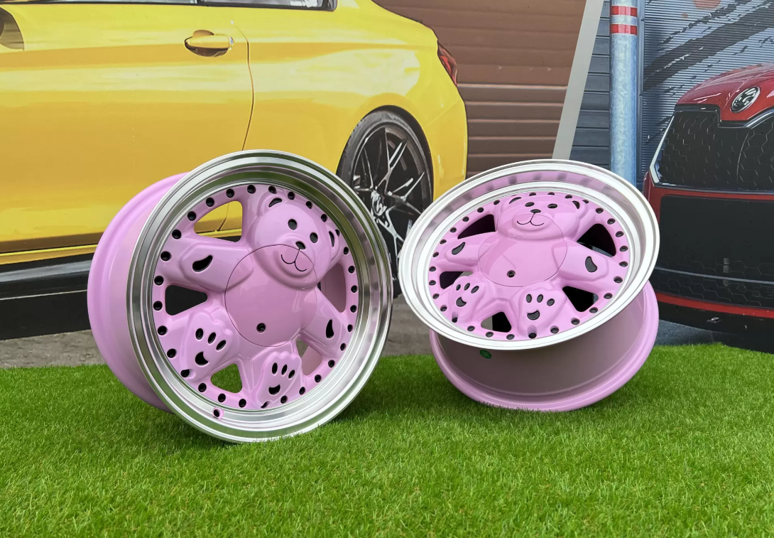 15" Teddy style Pink/polished 4x100 - 2