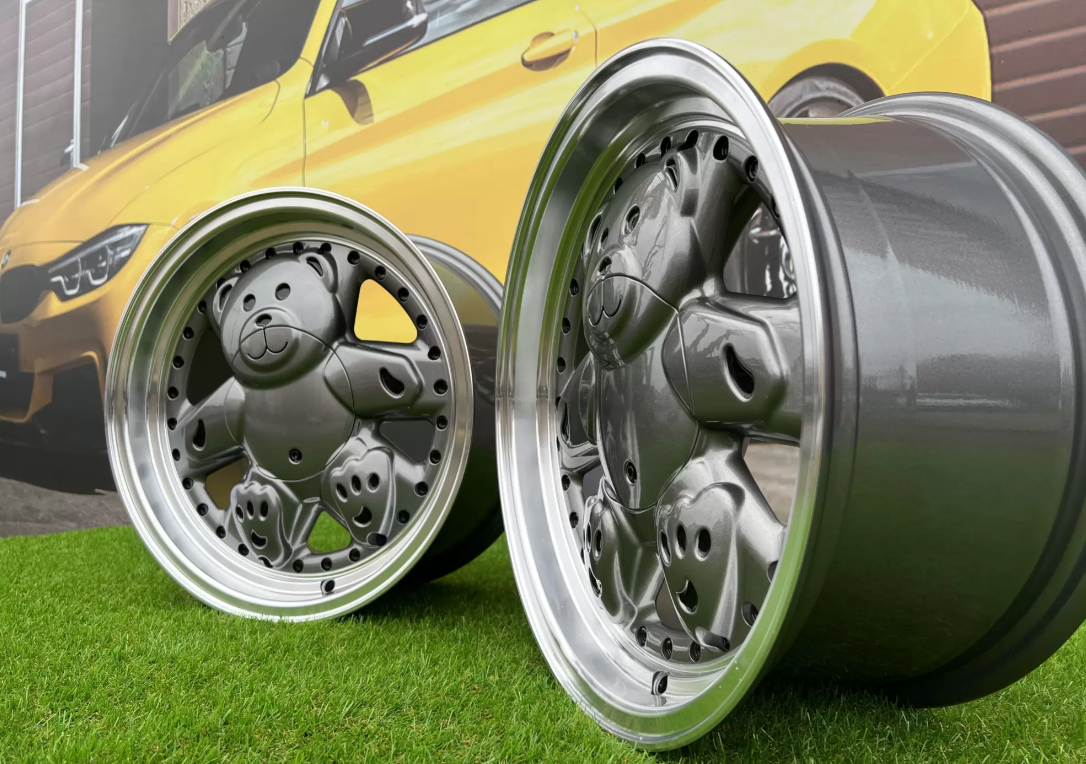 15" Teddy style Grey/polished 4x100 - 3