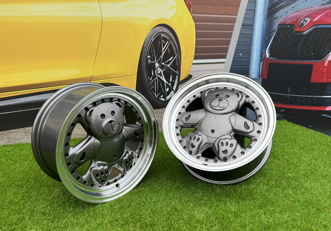 15" Teddy style Grey/polished 4x100 - 2