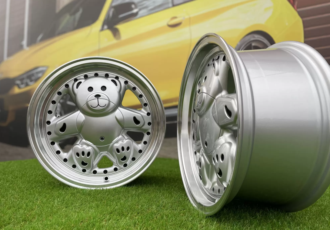 15" Teddy style Silver/polished 4x100 - 3