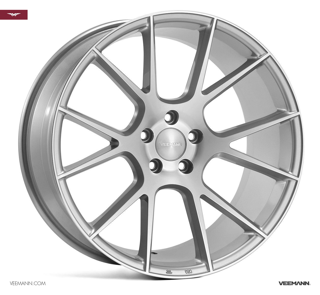 18" Veemann V-FS23 Silver/pol 5/120