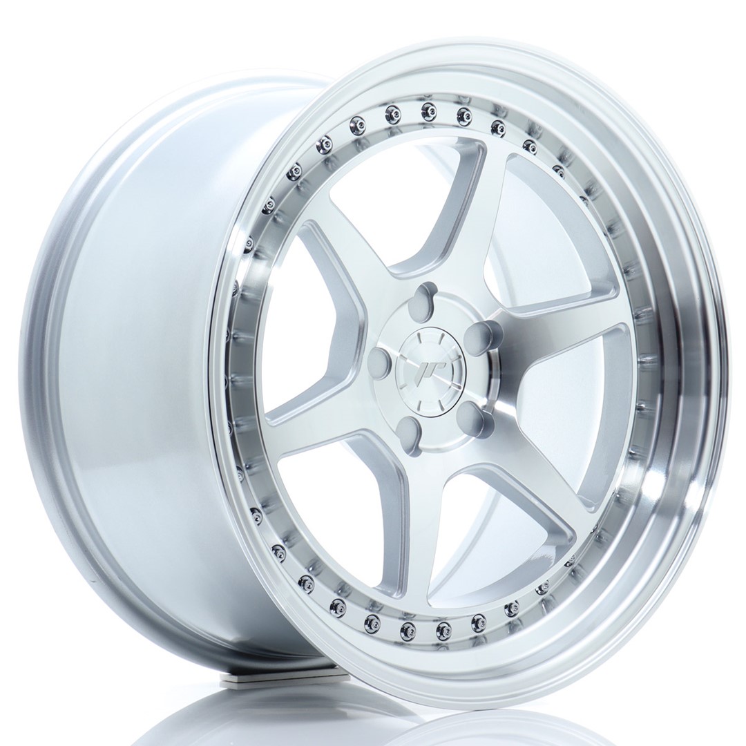 JR Wheels JR43 18x9.5 ET15-35 5H BLANK Silver Machined Face