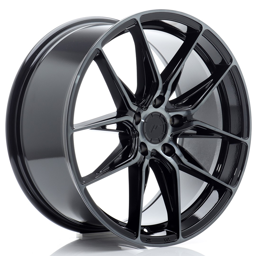 JR Wheels JR44 18x8.5 ET45 5x112 Black Machined w/ Tinted Face