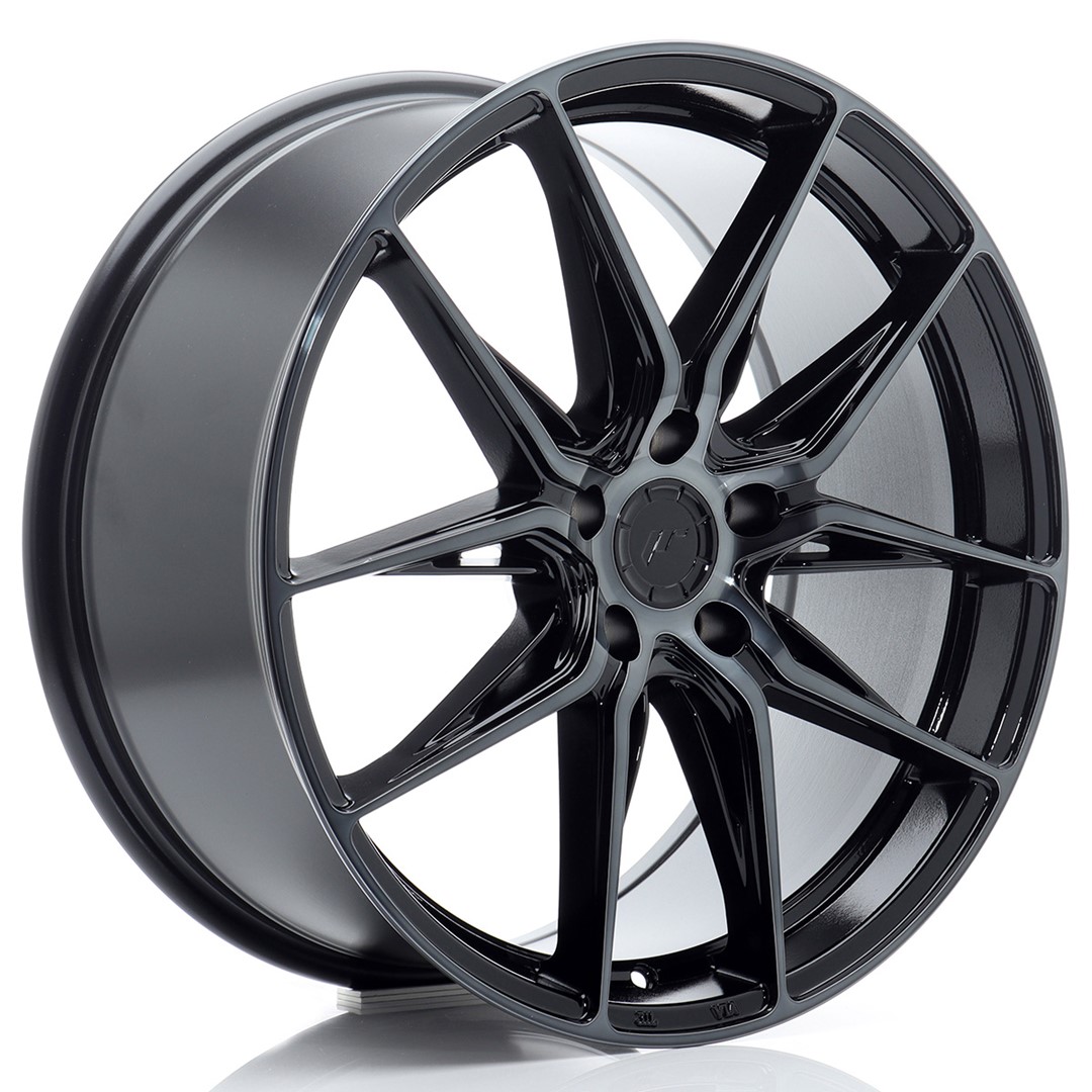 JR Wheels JR44 19x8.5 ET45 5x112 Black Machined w/ Tinted Face