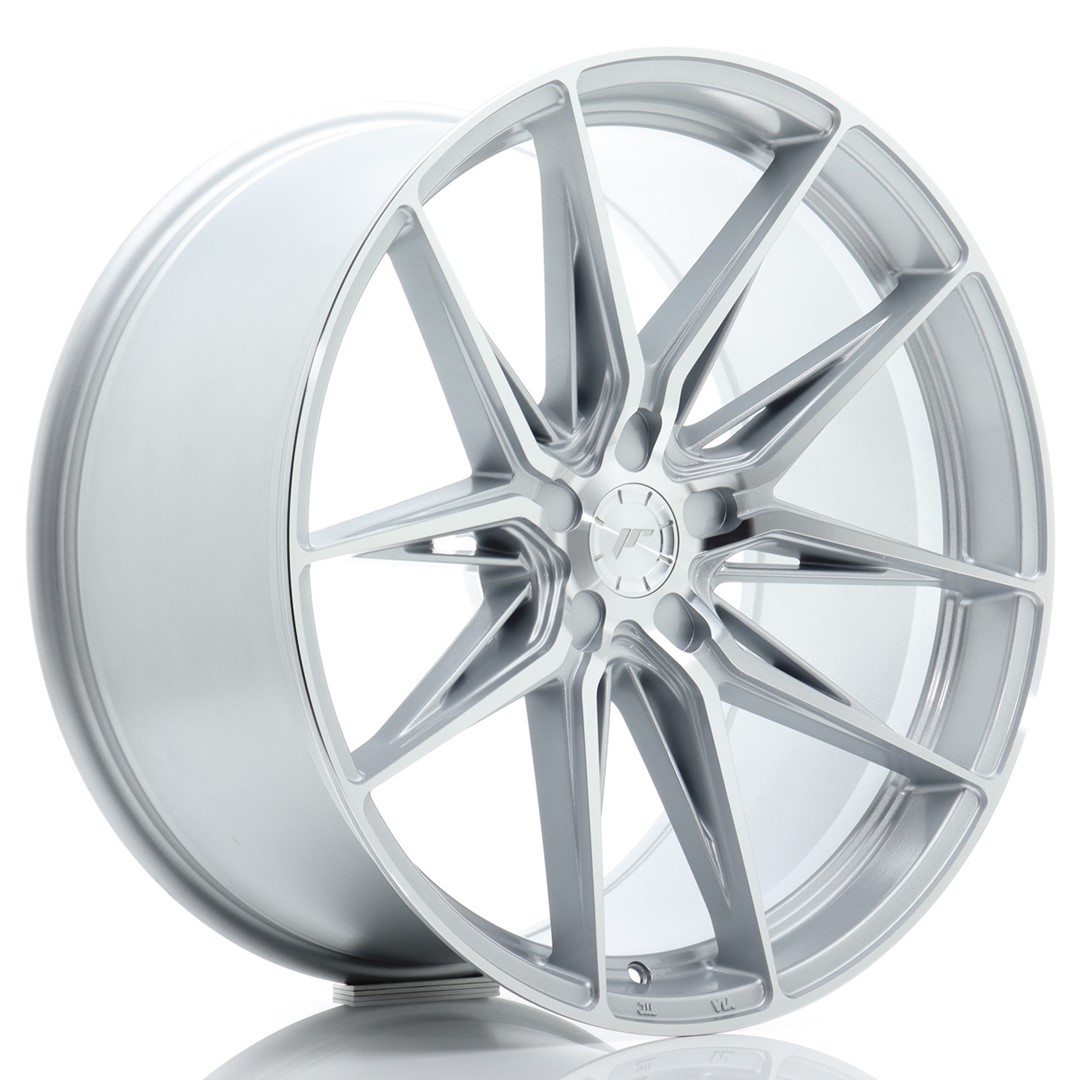 JR Wheels JR44 21x10.5 ET15-40 5H BLANK Silver w/ Machined Face