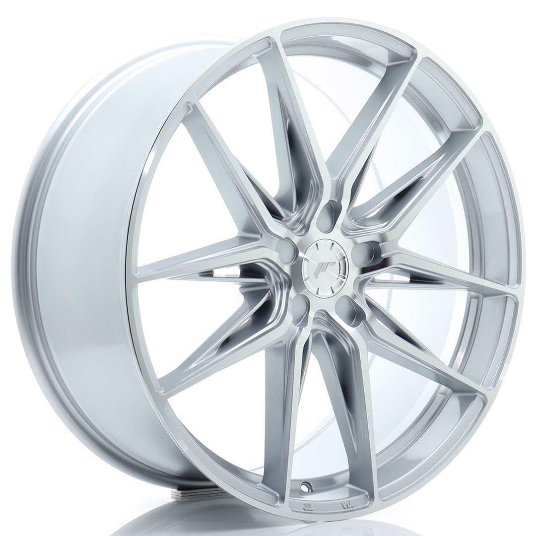 JR Wheels JR44 21x9.5 ET20-45 5H BLANK Silver w/ Machined Face