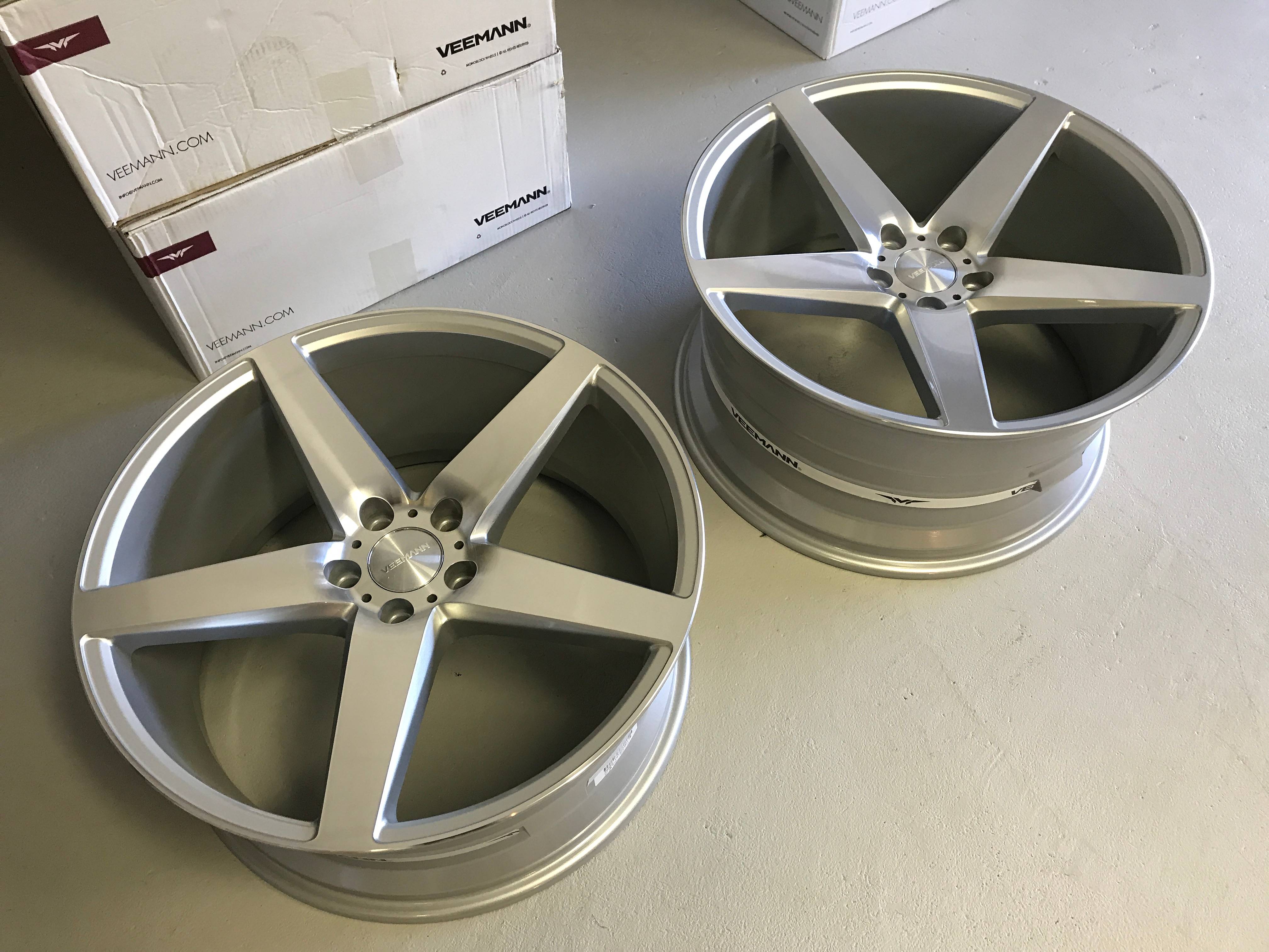 22" Veemann V-FS8 Silver/pol 5/120 - 2