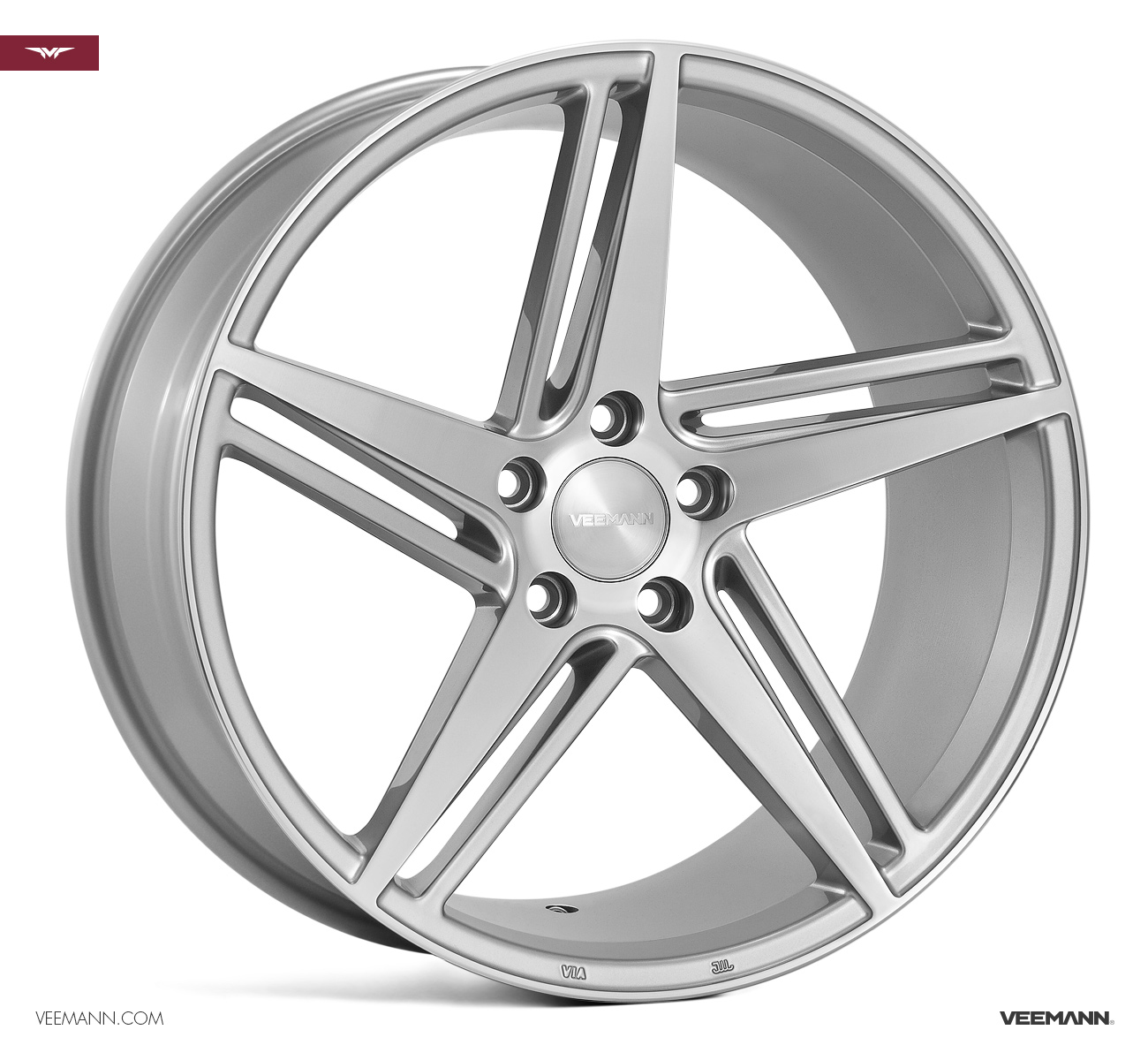 19" Veemann V-FS31 Silver/pol 5/112