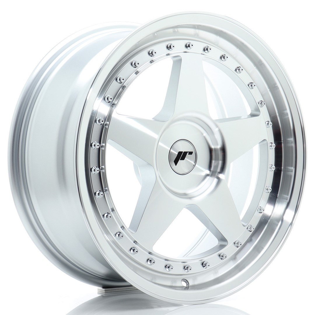 JR Wheels JR6 18x8.5 ET20-40 BLANK Silver Machined Face