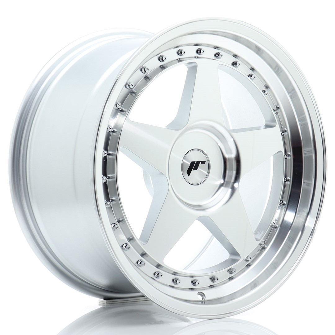 JR Wheels JR6 18x9.5 ET20-40 BLANK Silver Machined Face