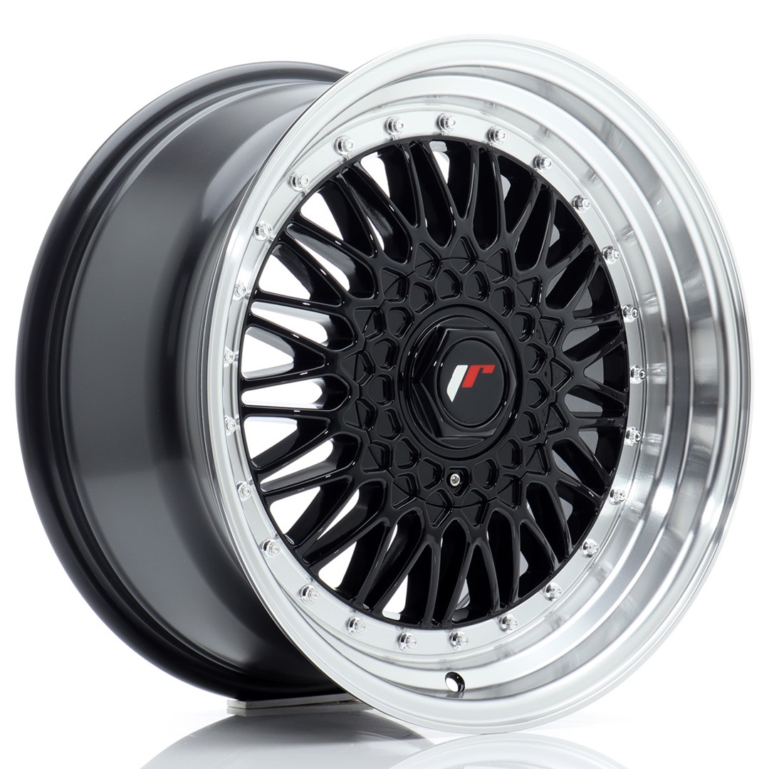 JR Wheels JR9 17x8.5 ET20 5x112/120 Gloss Black w/ Machined Lip