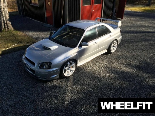 19" Bola B1 white Subaru Impreza
