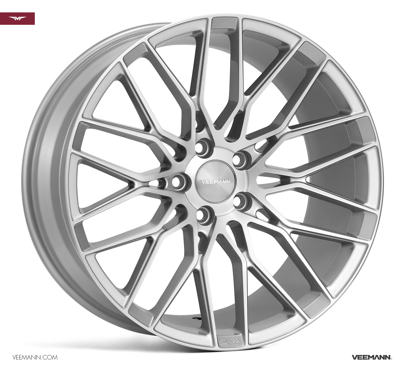 20" Veemann V-FS34 Silver/pol 5/112