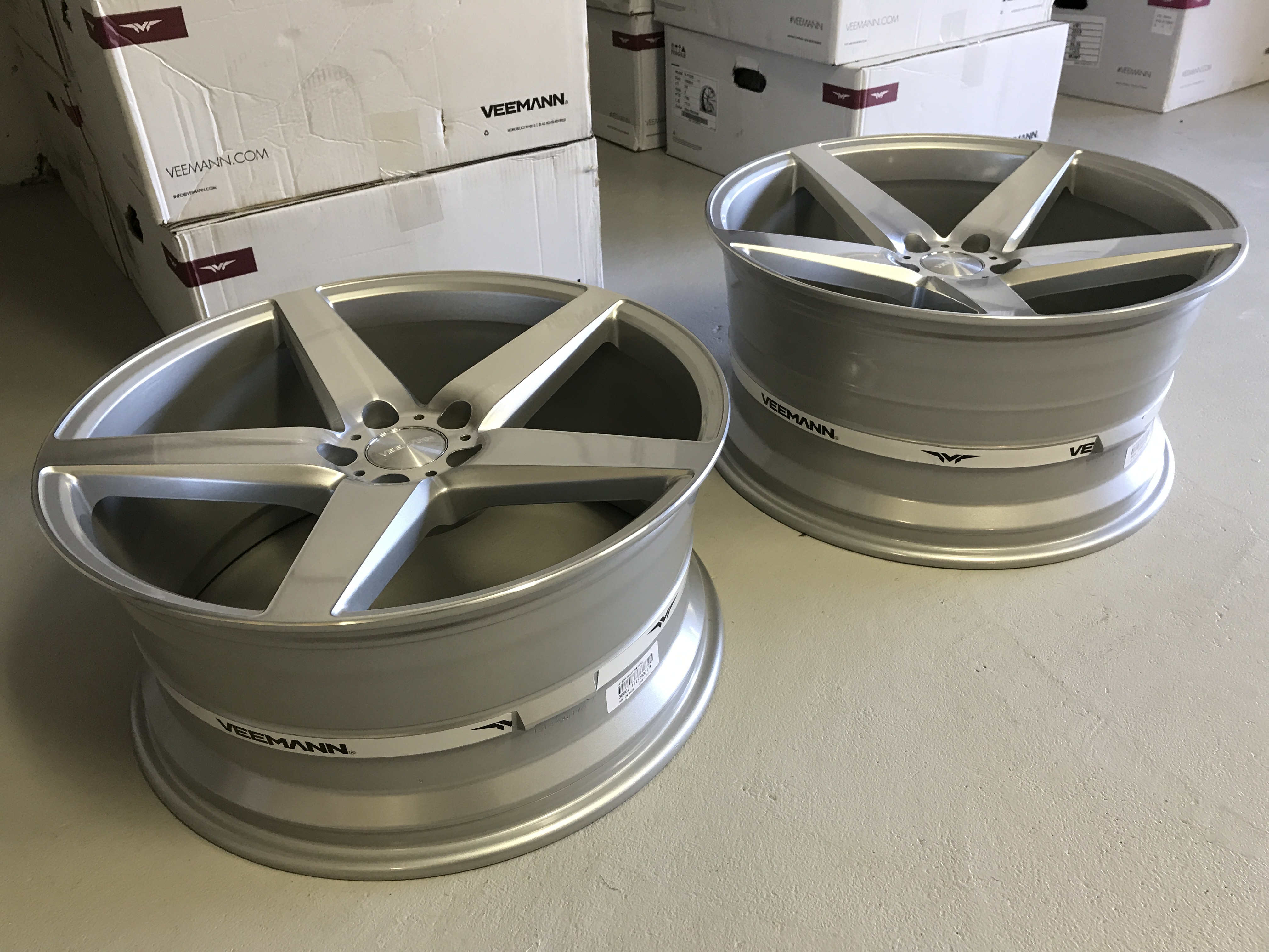20" Veemann V-FS8 Silver/pol 5/120 - 3