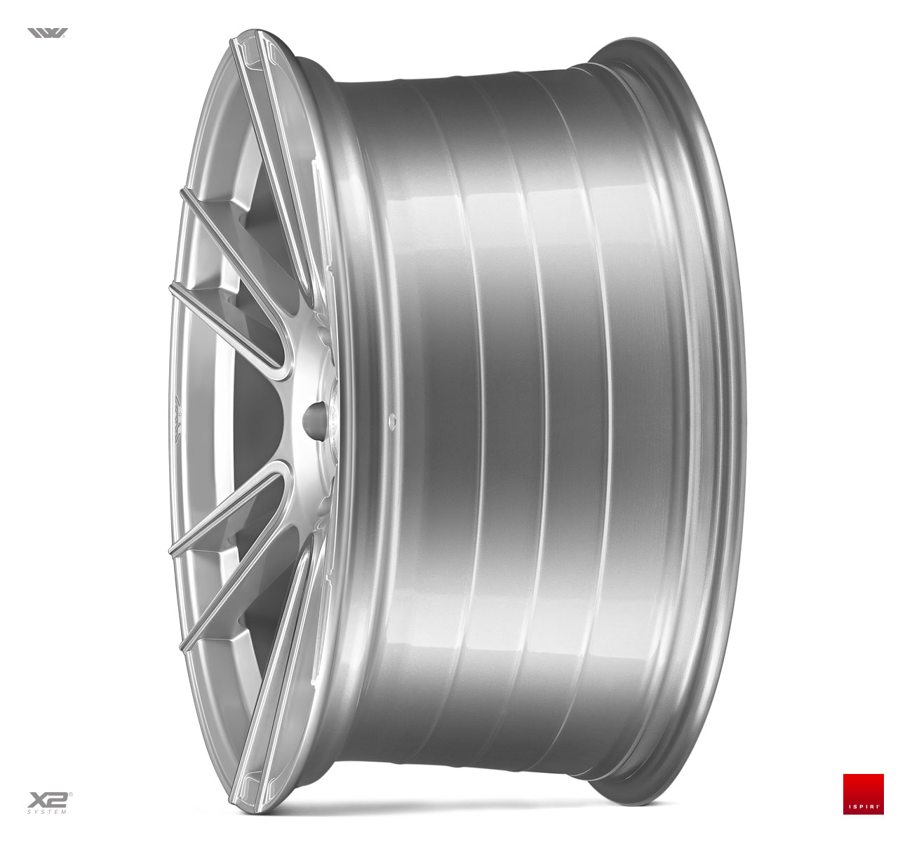 20" Ispiri FFR7 Pure Silver Brushed 5/120 - 2