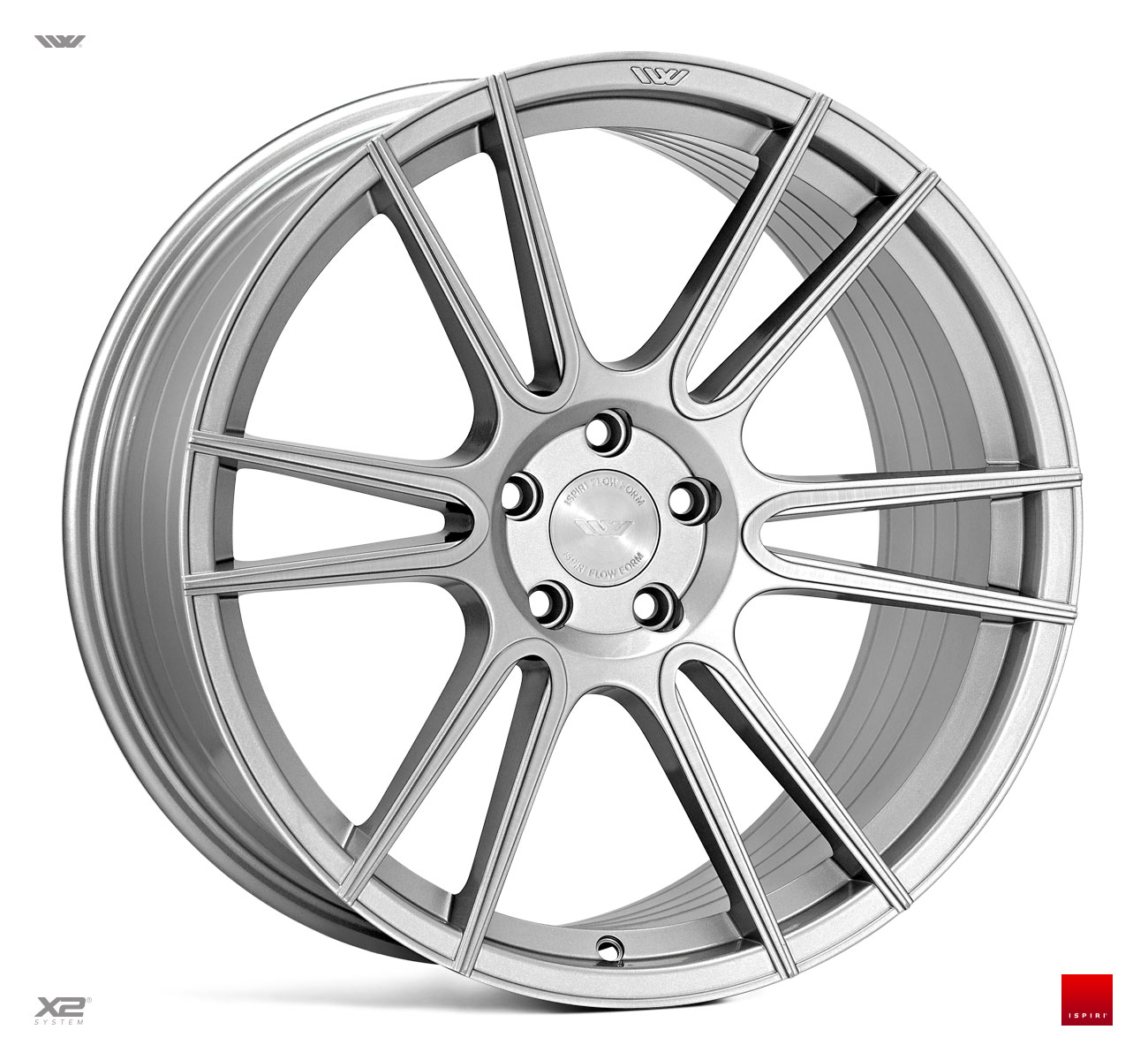 20" Ispiri FFR7 Pure Silver Brushed 5/120