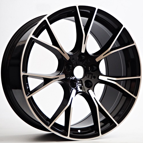 20" Fond Black/polished 5x112