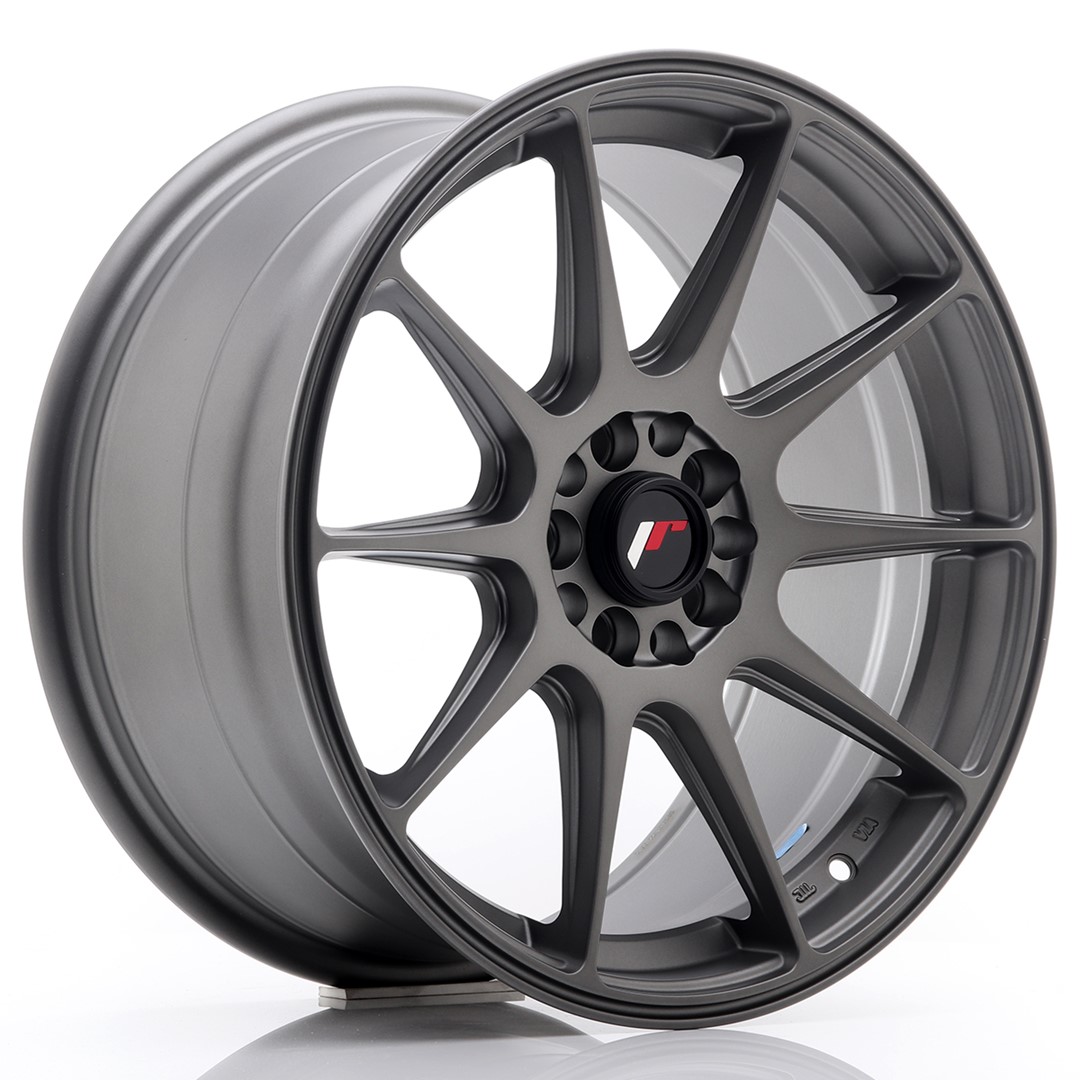 JR Wheels JR11 17x8.25 ET35 5x112/114.3 Matt Gun Metal