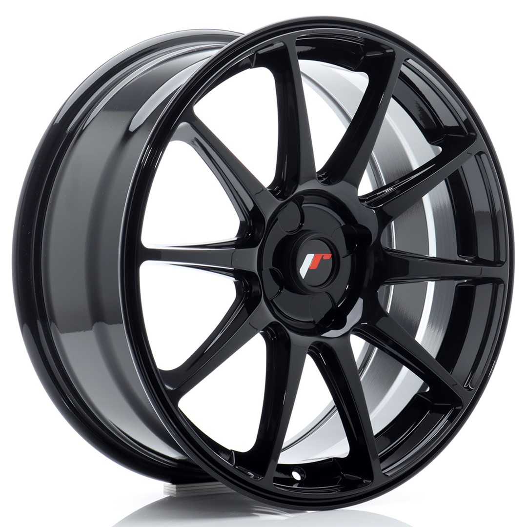 JR Wheels JR11 18x7.5 ET20-40 4H BLANK Gloss Black