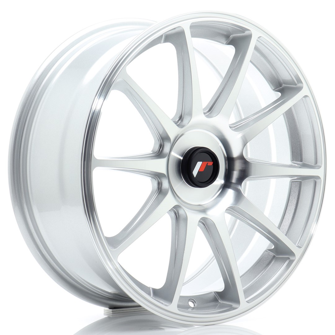 JR Wheels JR11 18x7.5 ET20-40 BLANK Silver Machined Face