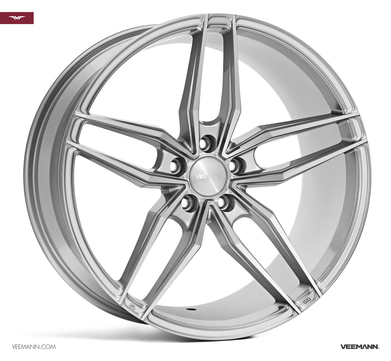 20" Veemann V-FS37 Silver/pol 5/112
