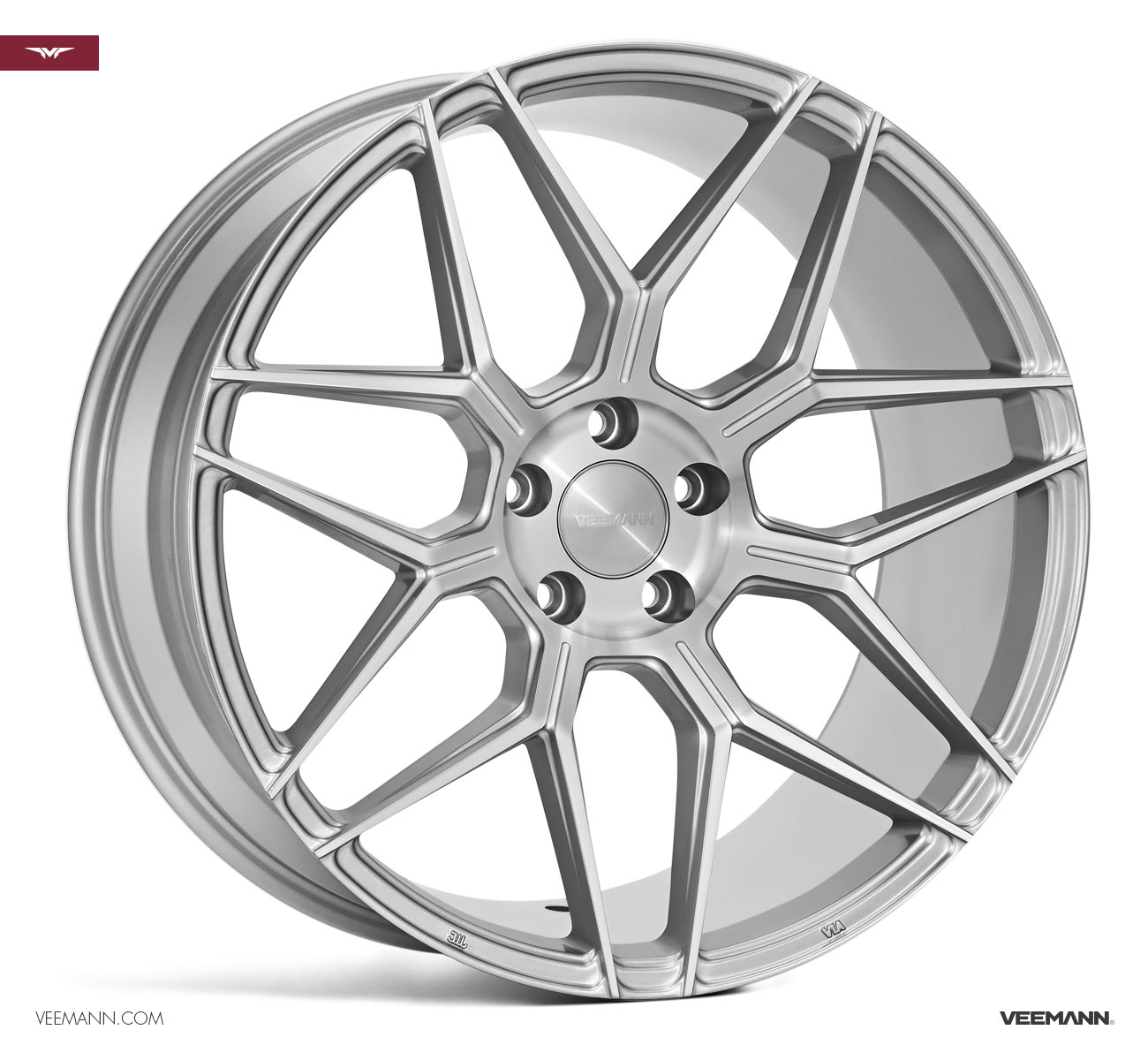18" Veemann V-FS38 Silver/pol 5/120