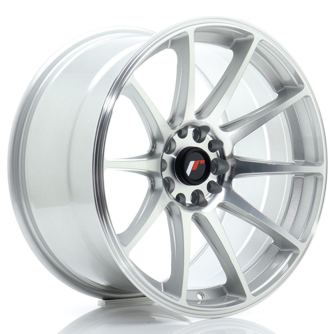 JR Wheels JR11 18x9.5 ET30 5x112/114 Silver Machined Face